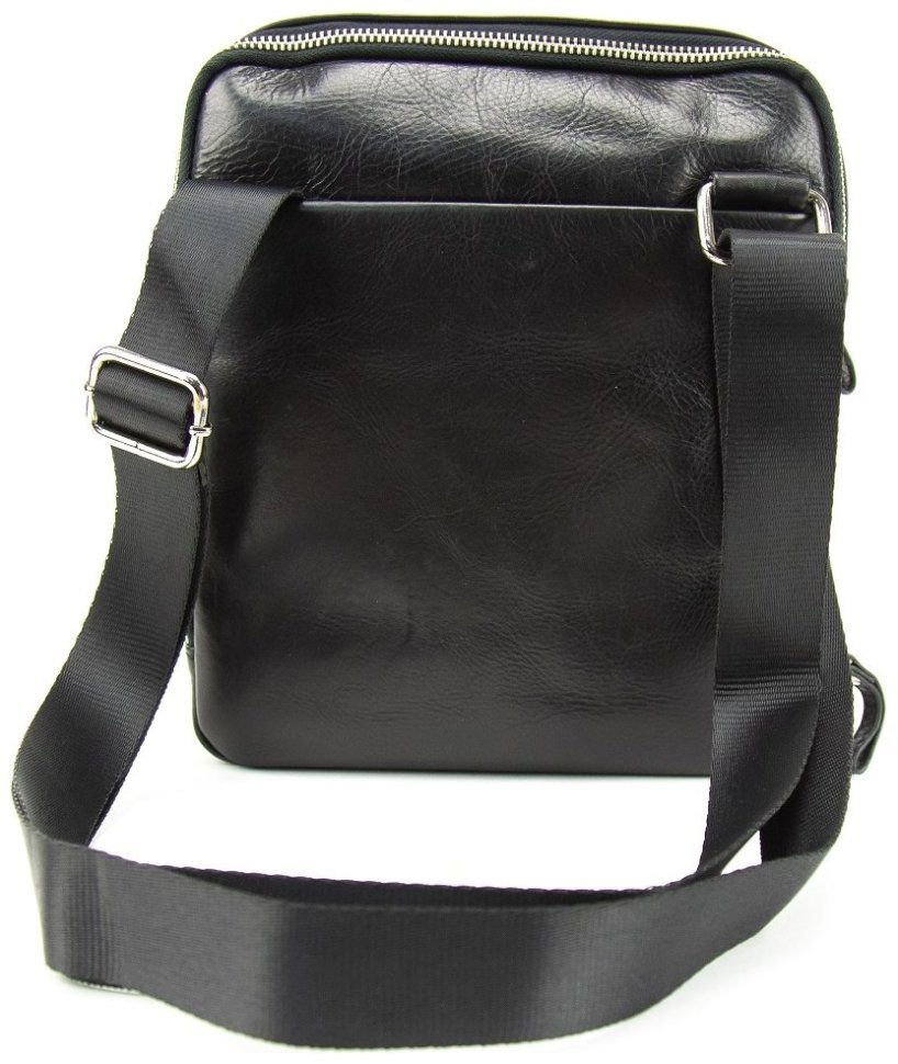 Мужская сумка планшет из гладкой кожи черного цвета Tavinchi 90790 modnotak фото №4