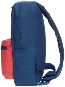 Компактный молодежный рюкзак из ткани Оксфорд сине-красного цвета Bagland 111090