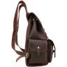 Вместительный винтажный рюкзак коричневого цвета VINTAGE STYLE (14713) - 4