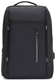 Недорогий просторий чоловічий рюкзак із чорного текстилю Monsen 71590
