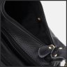 Женская кожаная сумка черного цвета с одной лямкой на плечо Keizer 71690 - 5