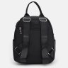 Женский текстильный рюкзак-сумка среднего размера в бордово-черном цвете Monsen 71790 - 4