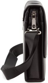 Шкіряна чоловіча сумка з клапаном на магніті H.T Leather (10330)