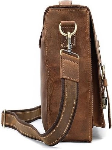 Винтажная мужская сумка - портфель рыжего цвета VINTAGE STYLE (14775)