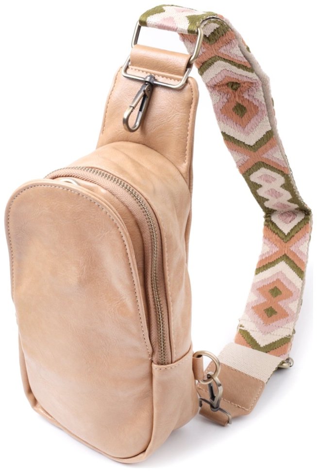 Женская сумка через плечо из экокожи Vintage 22790 Светло-коричневая фото №1 Женская сумка через плечо из экокожи Vintage 22790 Светло-коричневая modnotak фото №1