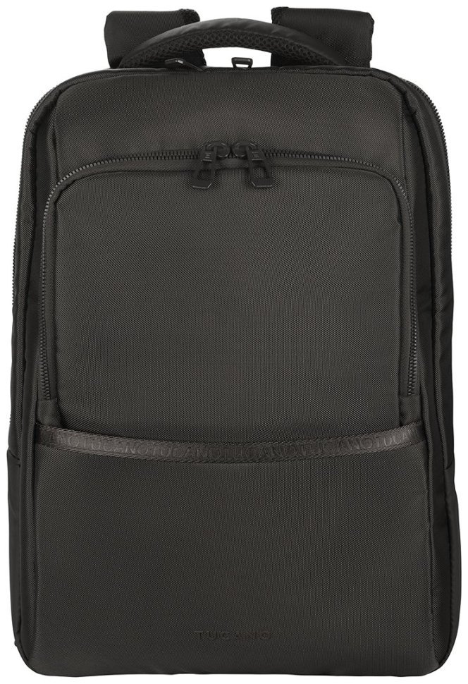 Современный рюкзак из экологиного нейлона с отделением для ноутбука до 15" Tucano Lunar черного цвета 103490 modnotak фото №4