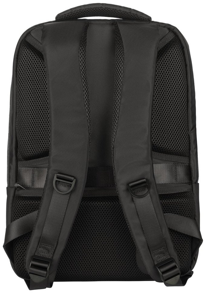 Современный рюкзак из экологиного нейлона с отделением для ноутбука до 15" Tucano Lunar черного цвета 103490 modnotak фото №5