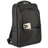 Современный рюкзак из экологиного нейлона с отделением для ноутбука до 15" Tucano Lunar черного цвета 103490 modnotak фото - 6