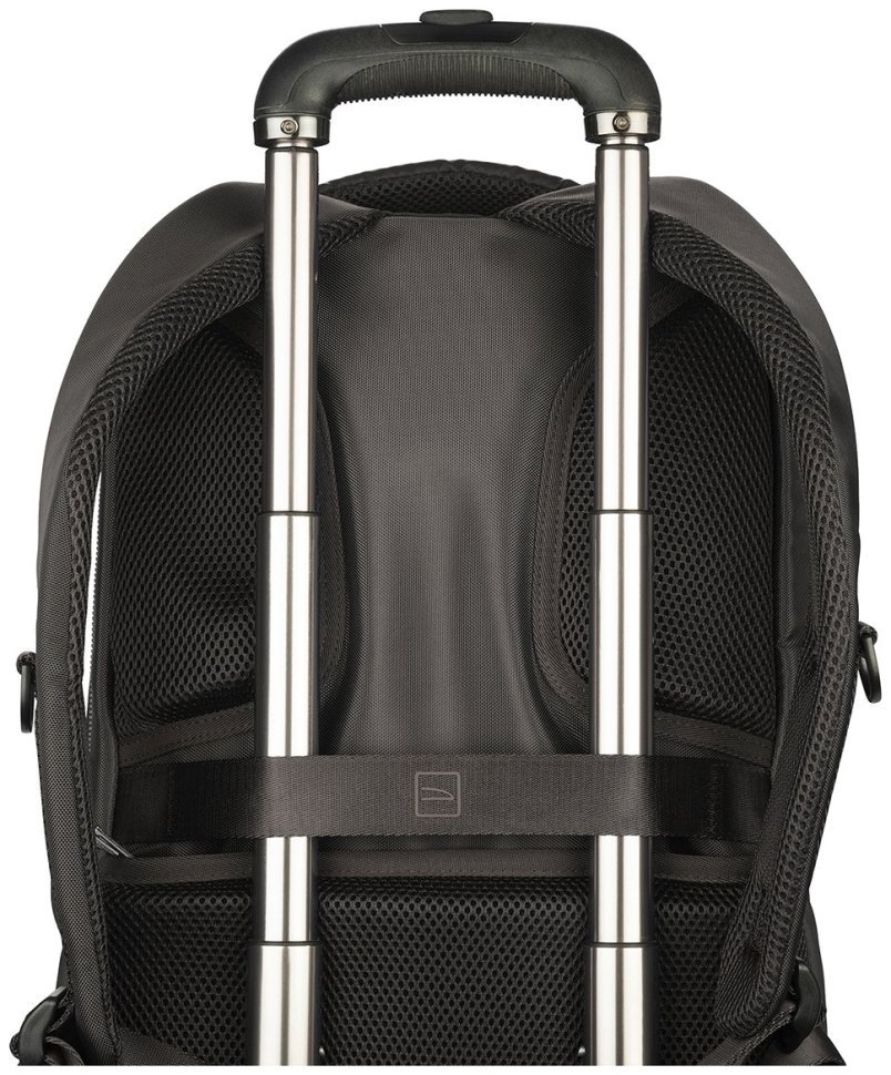 Современный рюкзак из экологиного нейлона с отделением для ноутбука до 15" Tucano Lunar черного цвета 103490 modnotak фото №9