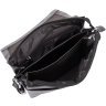 Черная мужская сумка-мессенджер из фактурной кожи с плечевым ремнем Tiding Bag (15767) фото №5 Черная мужская сумка-мессенджер из фактурной кожи с плечевым ремнем Tiding Bag (15767) modnotak фото - 5