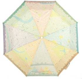 Зонт женский Fulton Brollymap L761 London Map (Механика, складной, разноцветный с принтом карты Лондона) 93790