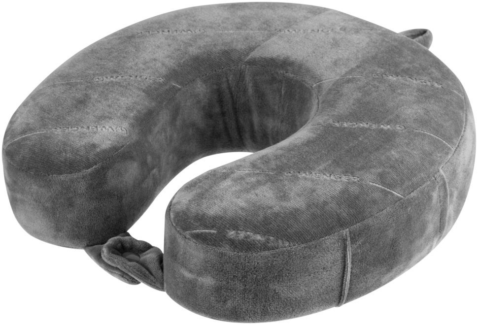 Подушка флісова, Wenger, Memory Foam Travel Neck Pillow, сірий modnotak фото №4