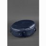 Темно-синяя круглая сумка-рюкзак ручной работы из натуральной кожи BlankNote Maxi (12738) - 6