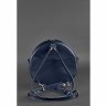 Темно-синяя круглая сумка-рюкзак ручной работы из натуральной кожи BlankNote Maxi (12738) - 7