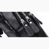 Стильная мужская кожаная сумка-слинг черного цвета на одну шлейку Tiding Bag (15889) - 8
