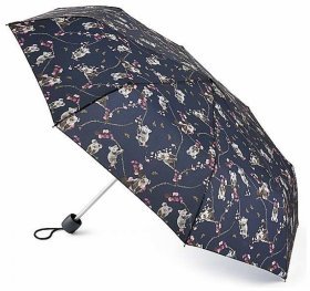 Женский складной зонт Fulton Minilite-2 L354 Kiran The Koala (механика, синий с принтом коалы) 93990