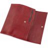 Гарний гаманець червоного кольору зі шкіри з тисненням під змію Tony Bellucci (10816) - 6