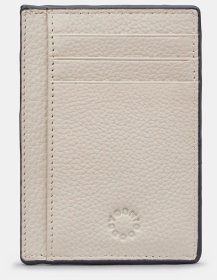 Женский кардхолдер из фактурной кожи с окошком для ID документа и RFID защитой Yoshi 94390 серого цвета