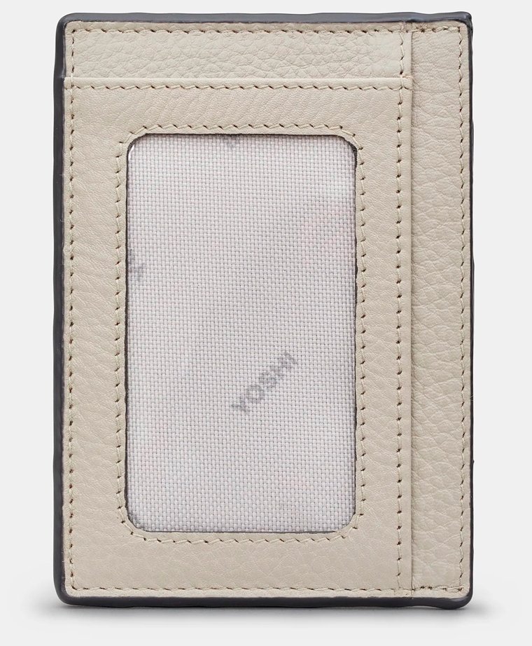 Женский кардхолдер из фактурной кожи с окошком для ID документа и RFID защитой Yoshi 94390 серого цвета modnotak фото №2