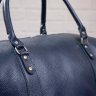Вместительная дорожная сумка синего цвета из натуральной кожи флотар SHVIGEL (00888) - 7