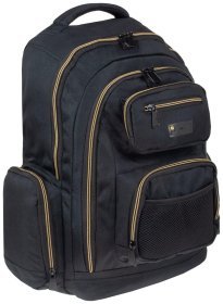 Городской рюкзак для мужчин из прочного текстиля JCB BP22 черно-желтого цвета 94490