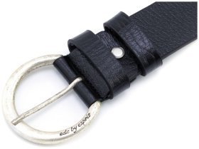 Жіночий шкіряний ремінь із круглою пряжкою Gherardini 40810 (Італія)