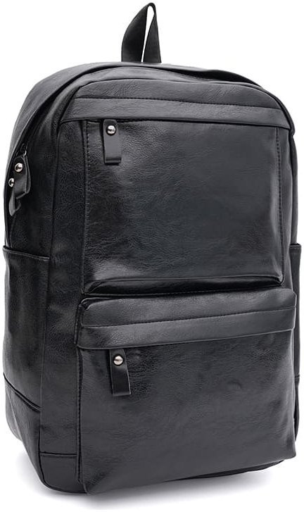 Мужской рюкзак для города из черного кожзаменителя Monsen 64890