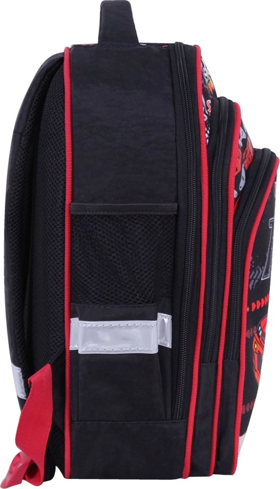Шкільний текстильний рюкзак для хлопчиків з принтом автомобіля Bagland (55390)