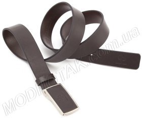 Мужской брючный ремень из итальянской кожи Grande Pelle (31101)