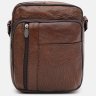 Компактная мужская кожаная сумка-планшет насыщенного коричневого цвета Keizer (55990) - 2