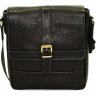 Черная мужская сумка планшет из фактурной кожи с клапаном  VATTO (11931) - 1