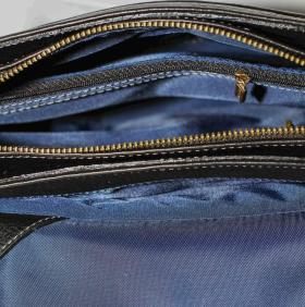 Чорна чоловіча сумка планшет з фактурної шкіри з клапаном VATTO (11931) - 2