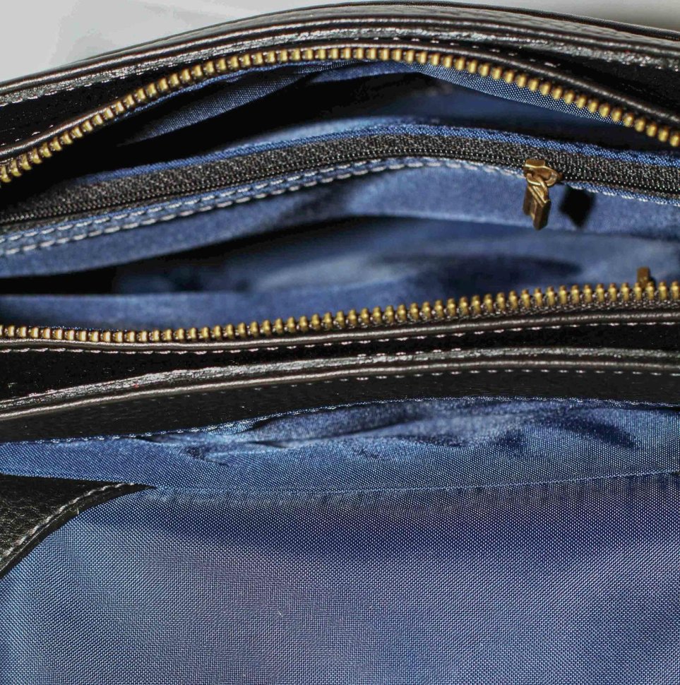 Черная мужская сумка планшет из фактурной кожи с клапаном  VATTO (11931)