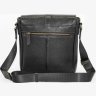 Черная мужская сумка планшет из фактурной кожи с клапаном  VATTO (11931) - 9