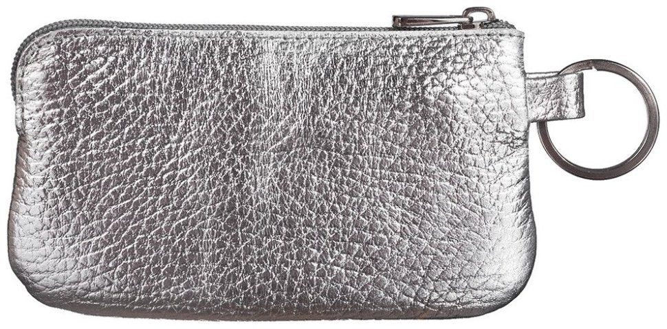 Шкіряна жіноча ключниця з кільцем для кріплення до сумки Desisan 106690 сріблястого кольору фото №2 Шкіряна жіноча ключниця з кільцем для кріплення до сумки Desisan 106690 сріблястого кольору modnotak фото №2
