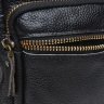 Мужская сумка-барсетка из мягкой кожи с золотистой фурнитурой Keizer (19391) - 5