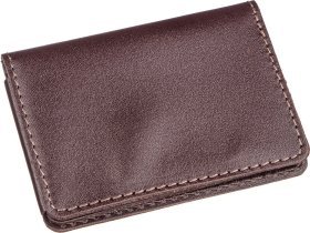 Коричневая обложка для автодокументов из натуральной кожи Shvigel (2413967)