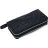 Великий гаманець-клатч зі шкіри крокодила чорного кольору CROCODILE LEATHER (024-18023) - 1