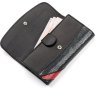 Чорно-червоний жіночий гаманець з натуральної шкіри морського ската STINGRAY LEATHER (024-18117) - 3