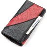 Чорно-червоний жіночий гаманець з натуральної шкіри морського ската STINGRAY LEATHER (024-18117) - 6