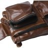 Мужская кожаная поясная сумка коричневого цвета Keizer (57290) - 6