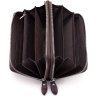 Шкіряний жіночий гаманець коричневого кольору на дві блискавки ST Leather 1767390 - 2
