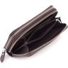 Шкіряний жіночий гаманець коричневого кольору на дві блискавки ST Leather 1767390 - 8