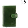 Чоловічий гаманець-картхолдер із натуральної шкіри зеленого кольору Visconti Fireblade 77390 - 1