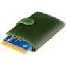 Чоловічий гаманець-картхолдер із натуральної шкіри зеленого кольору Visconti Fireblade 77390 - 3