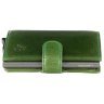 Чоловічий гаманець-картхолдер із натуральної шкіри зеленого кольору Visconti Fireblade 77390 - 4