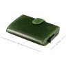 Чоловічий гаманець-картхолдер із натуральної шкіри зеленого кольору Visconti Fireblade 77390 - 5