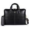 Мужская сумка из фактурной кожи для ноутбука до 13" через плечо Hammonds Flycatcher LB105 черного цвета 107990 modnotak фото - 1