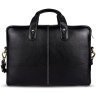 Мужская сумка из фактурной кожи для ноутбука до 13" через плечо Hammonds Flycatcher LB105 черного цвета 107990 modnotak фото - 2