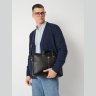 Мужская сумка из фактурной кожи для ноутбука до 13" через плечо Hammonds Flycatcher LB105 черного цвета 107990 modnotak фото - 7